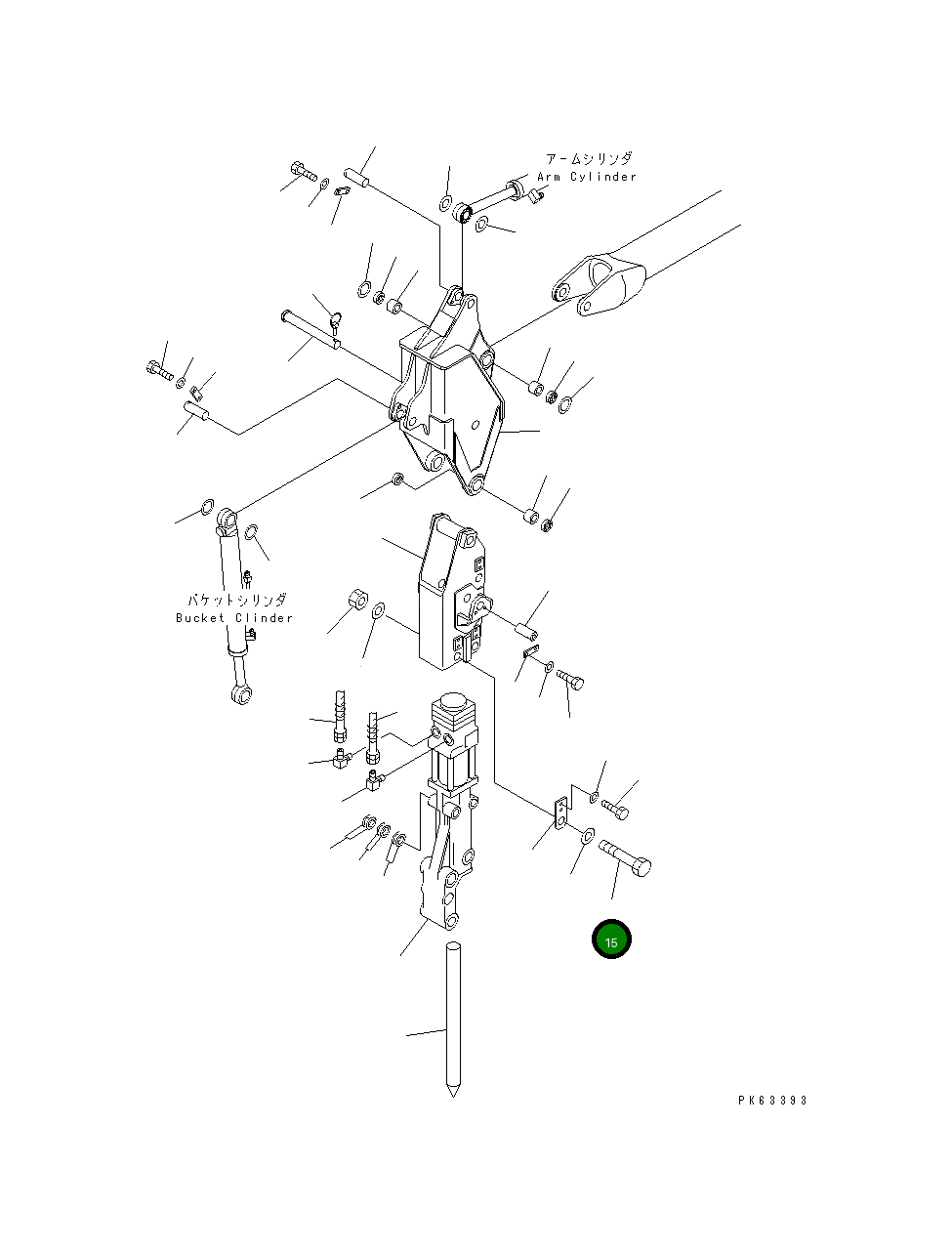 Болт 20M-970-7222 Komatsu