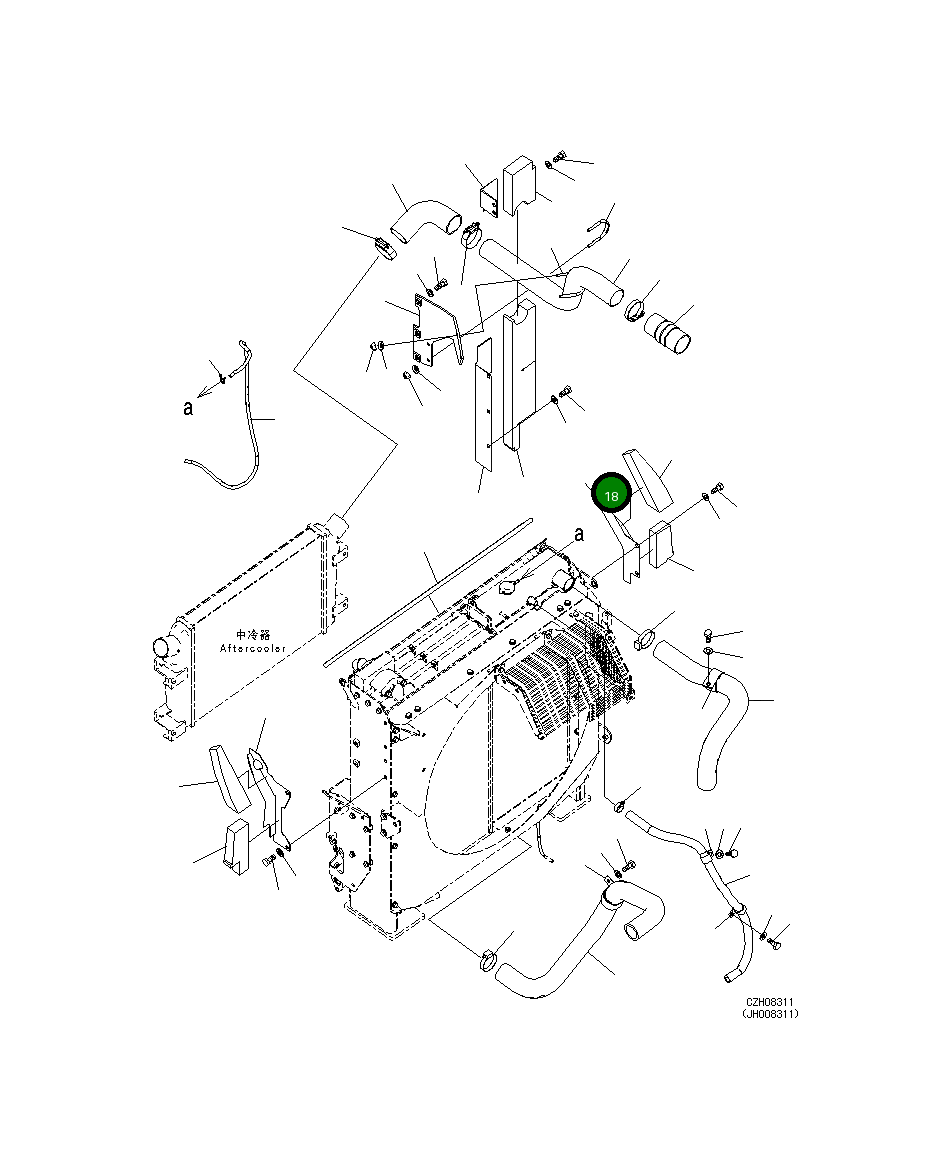Крышка 207-03-72151 Komatsu