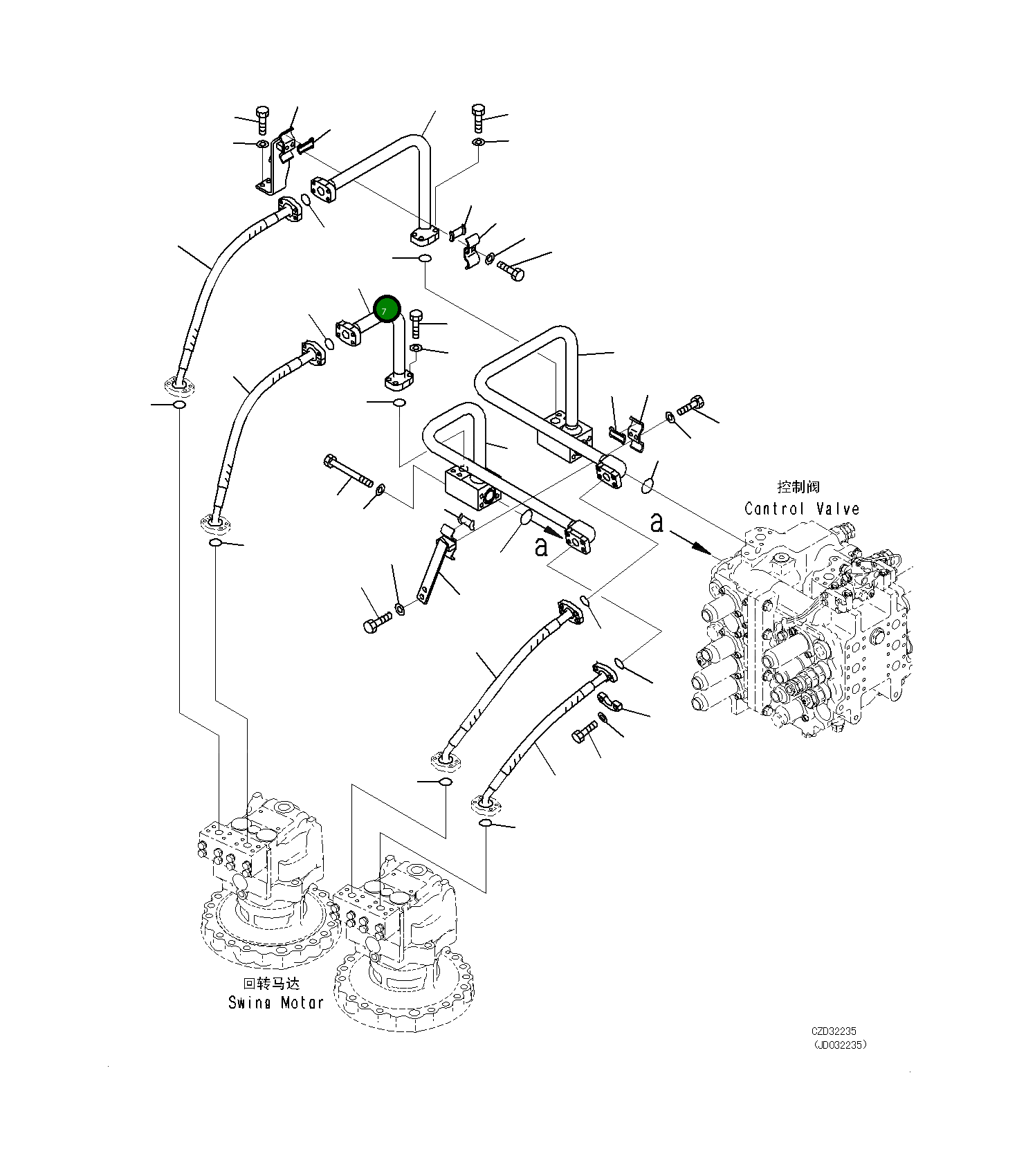 Кольцо уплотнительное (O-Ring) 07000-B3030 Komatsu
