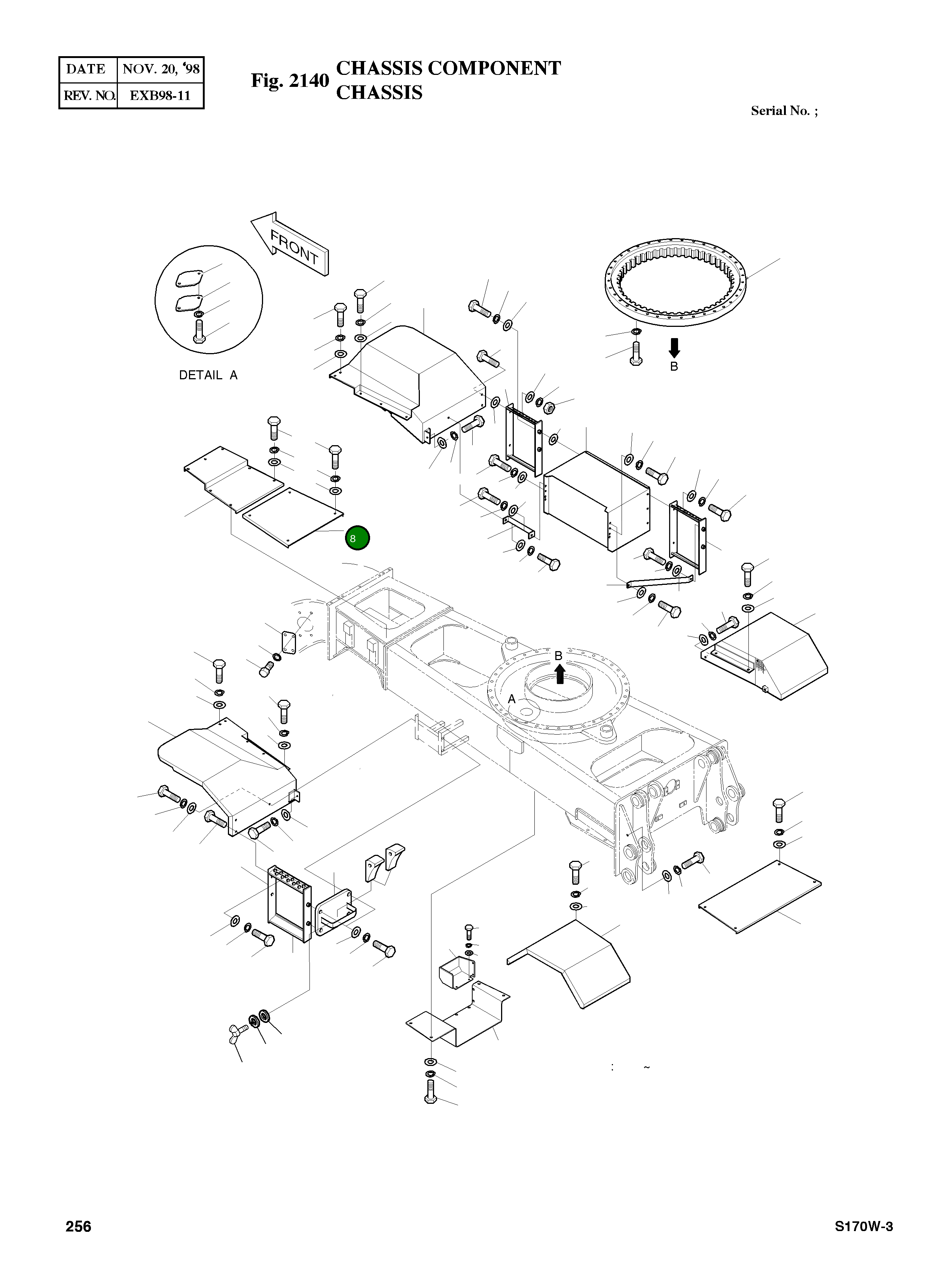 Крышка 2621-2728 Komatsu