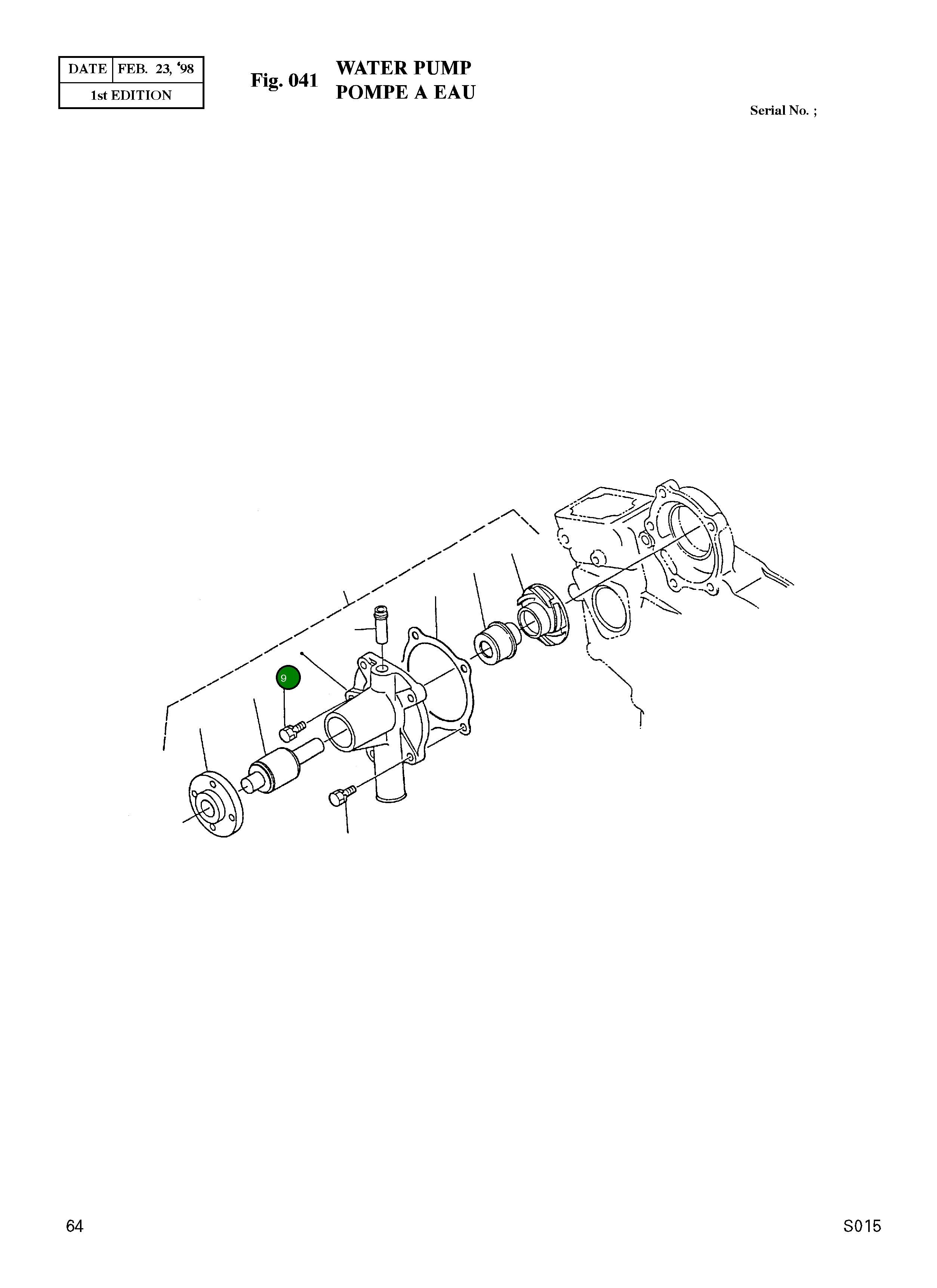 Болт 01023-50630 Komatsu