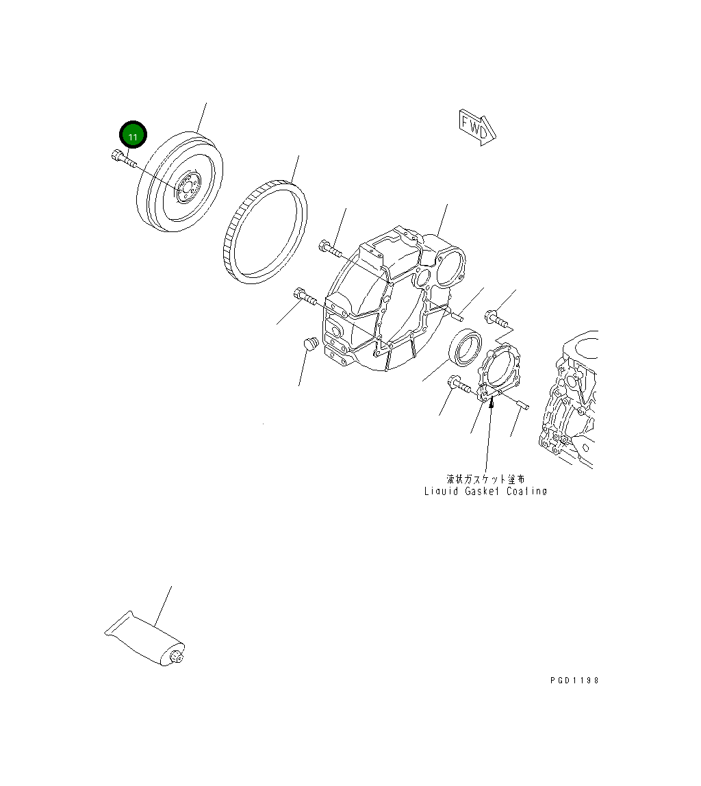 Болт 456-713 Komatsu