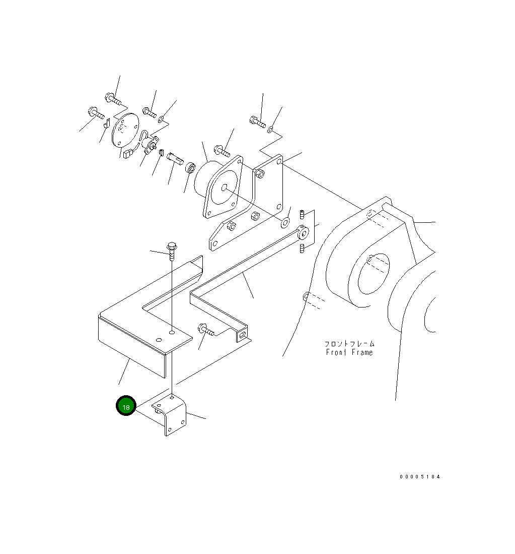 Крышка 427-43-28210 Komatsu