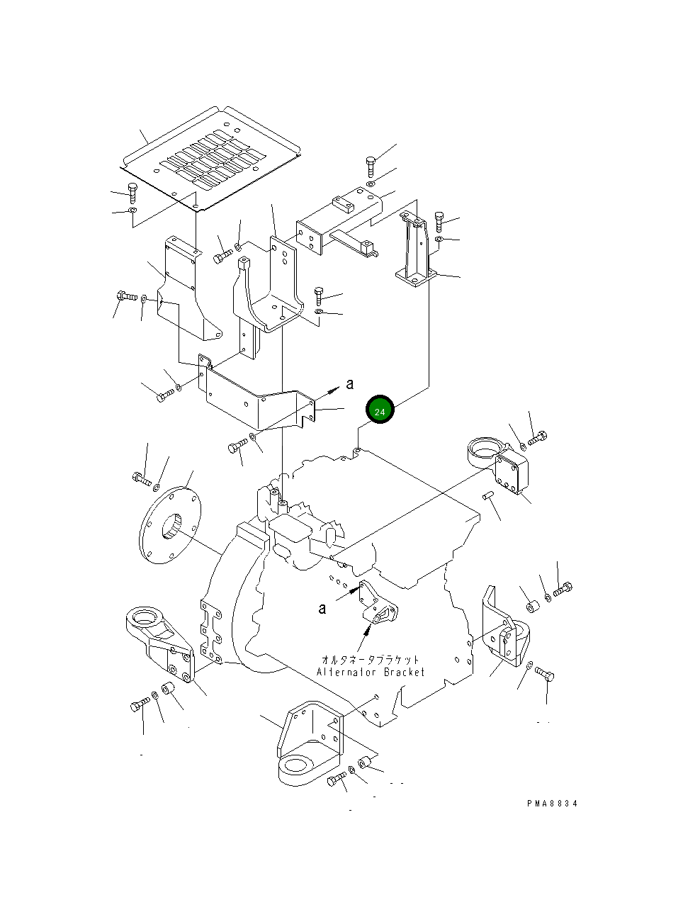 Крышка 203-01-67250 Komatsu