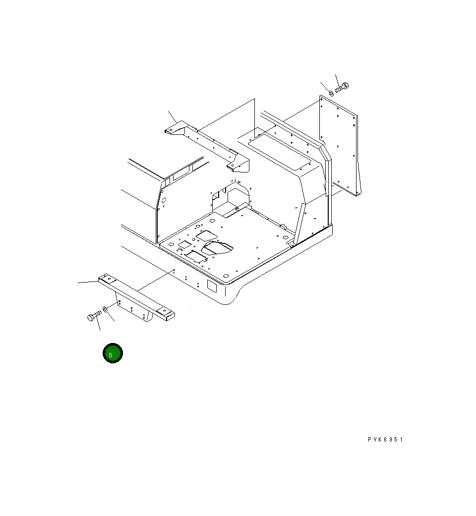 Болт 01010-D1095  Komatsu
