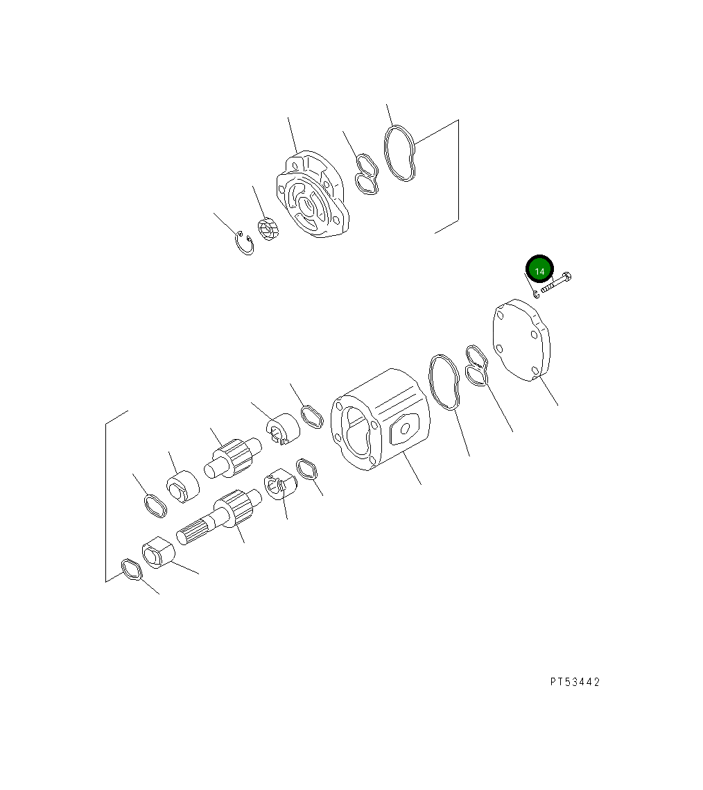 Болт KB20121-31205 Komatsu