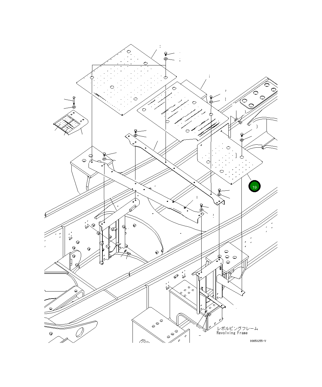 Крышка 21T-54-33791 Komatsu