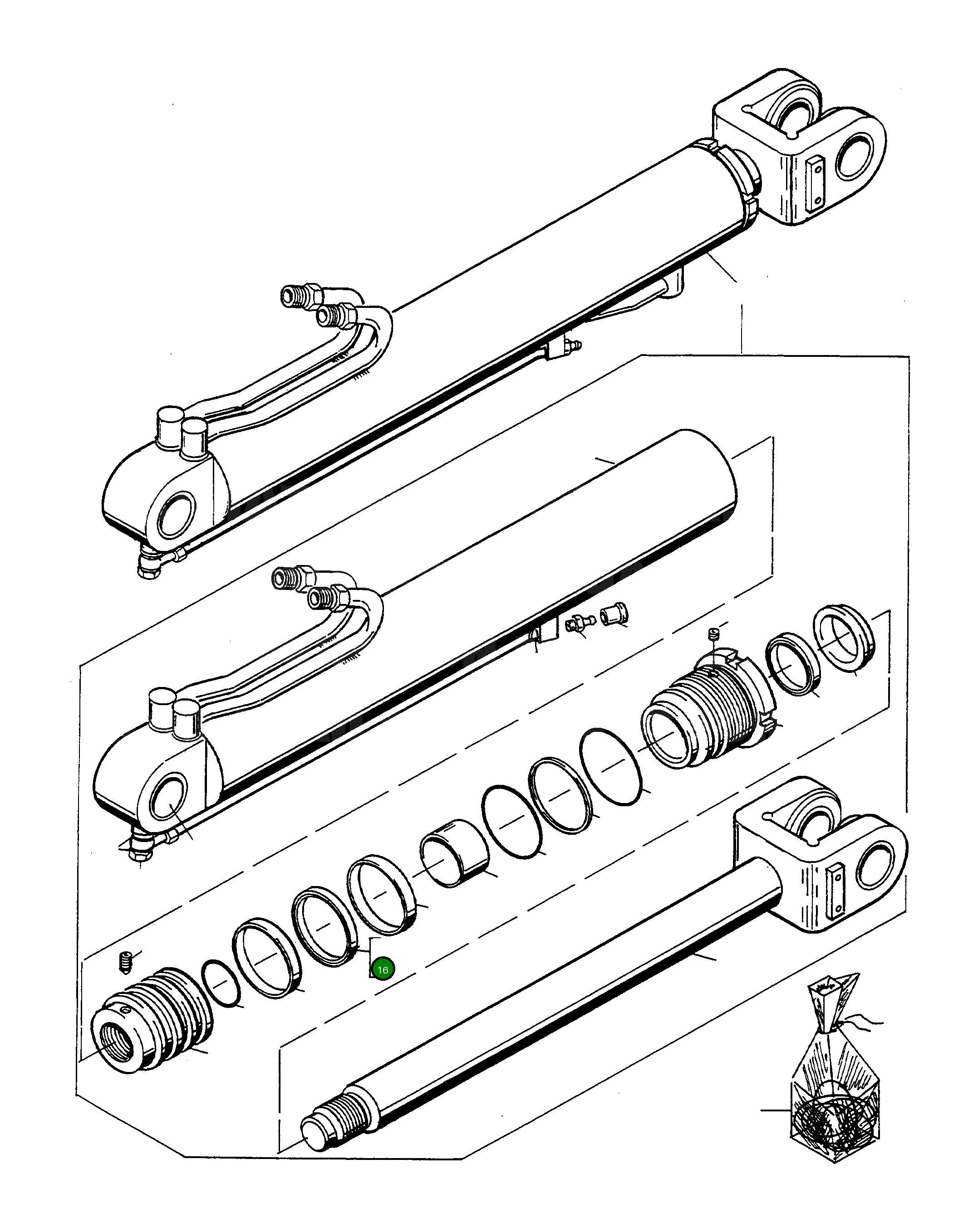 Кольцо 4917410M1 Komatsu