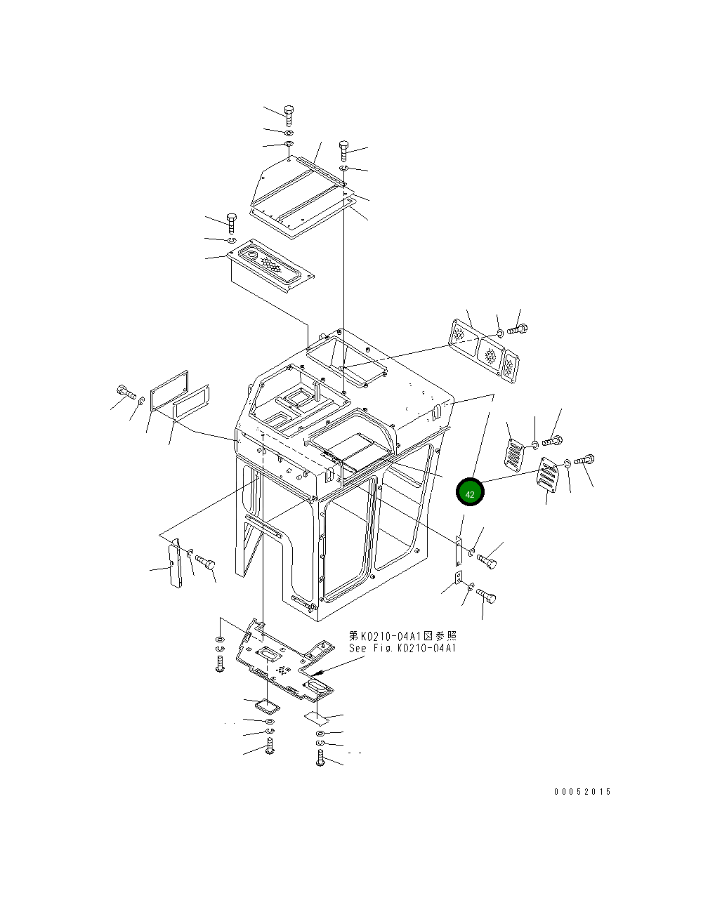 Крышка 176-911-1921 Komatsu