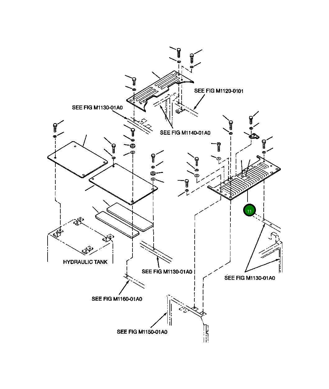 Крышка 20Y-54-A8810  Komatsu