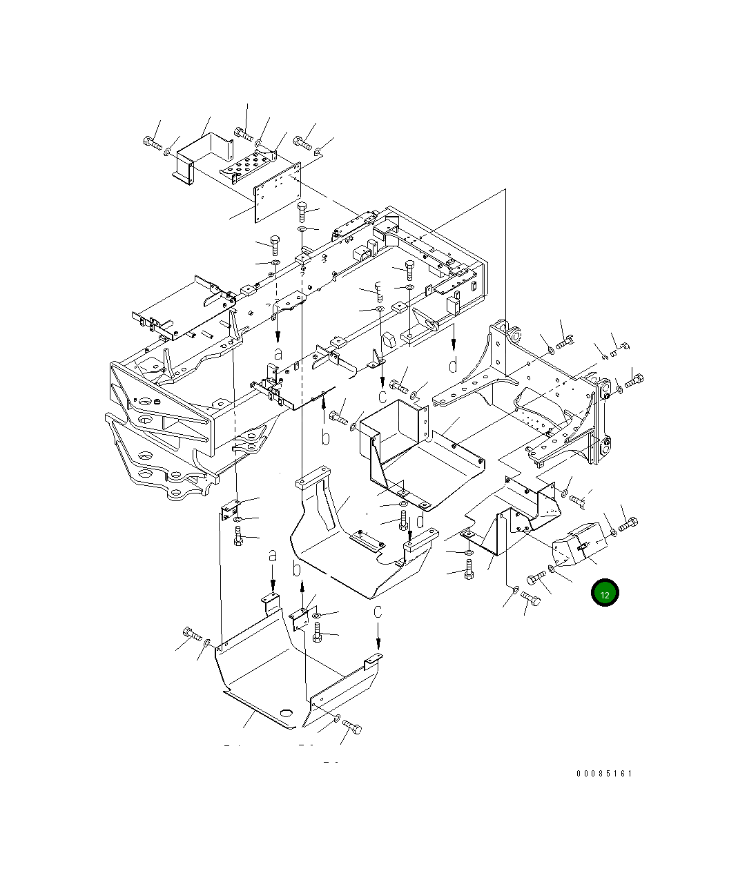 Крышка 23B-915-3240 Komatsu