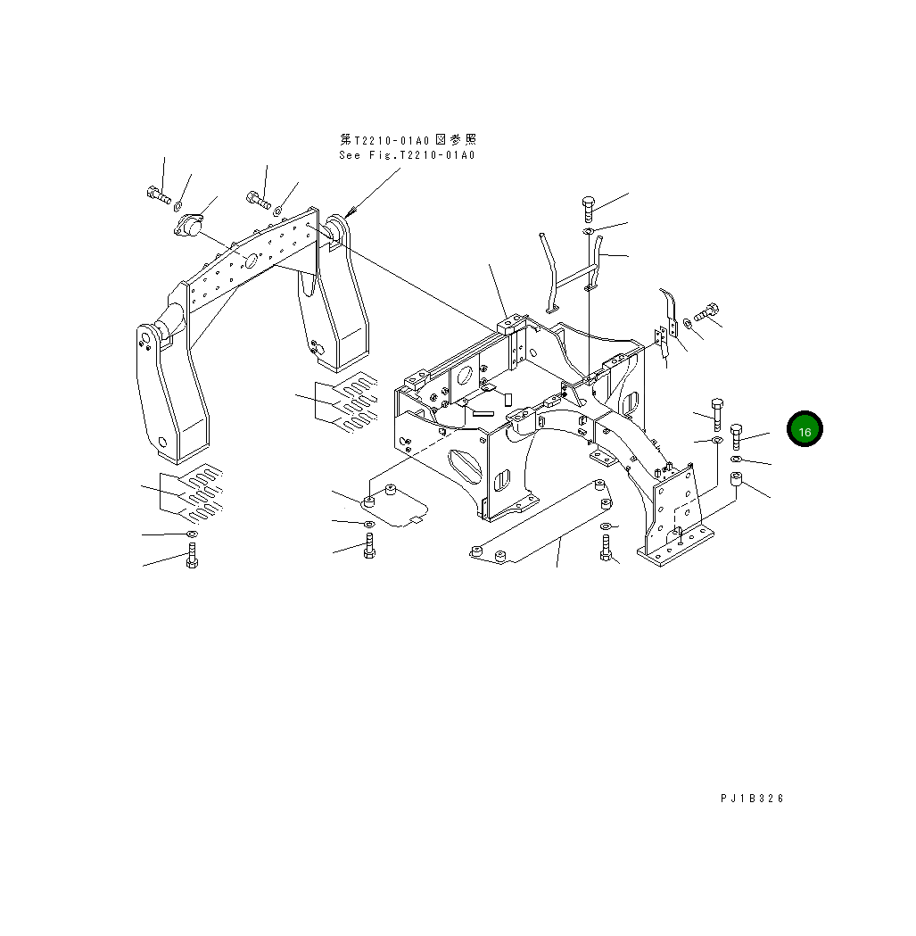 Болт 01019-12420 Komatsu