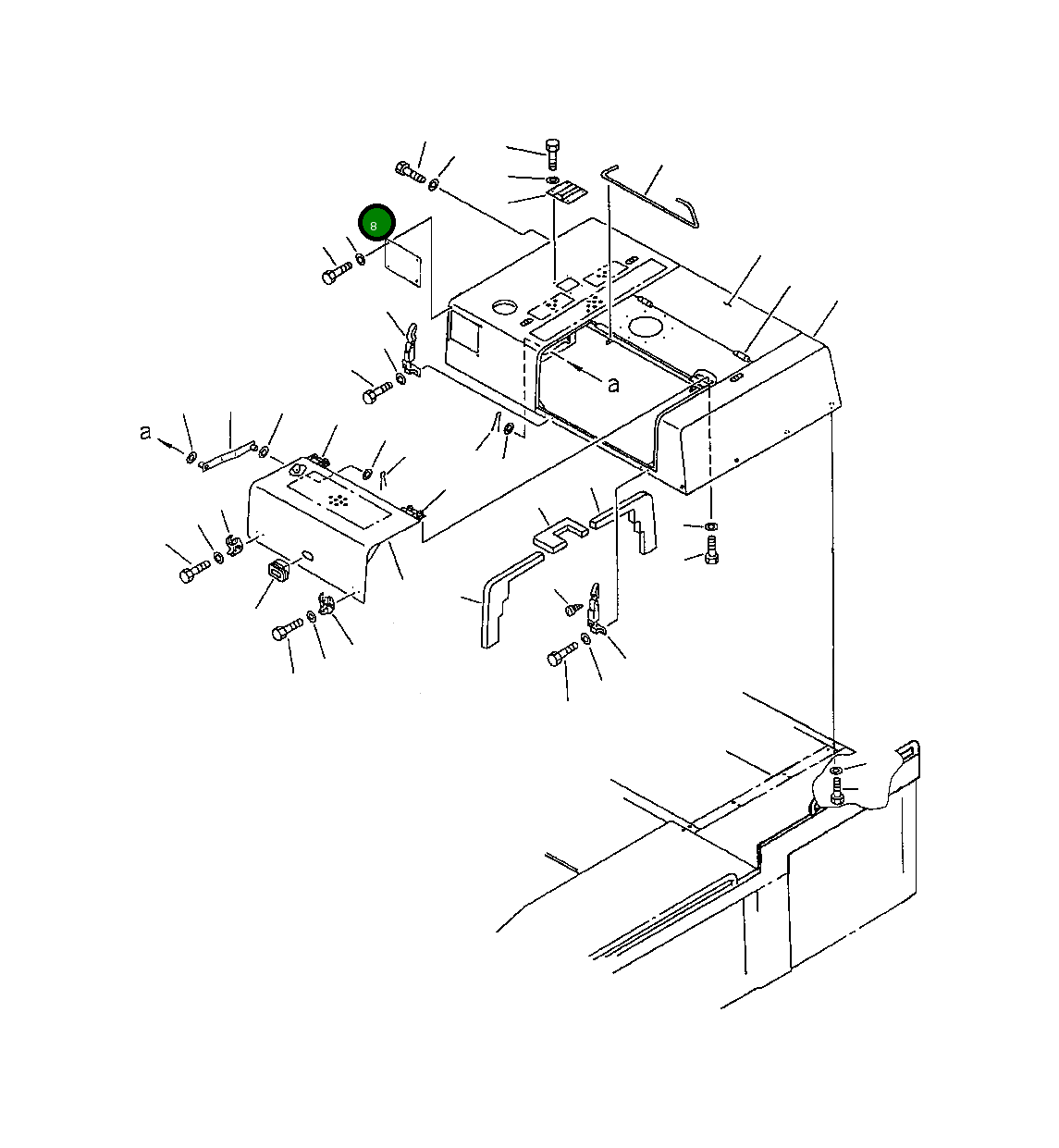 Крышка 21N-54-11130 Komatsu