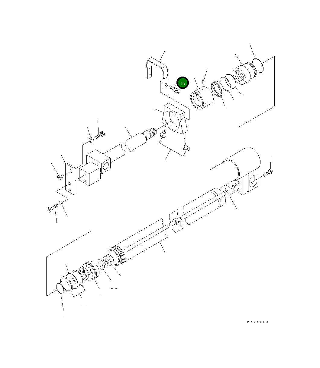 Болт UN716108012 Komatsu