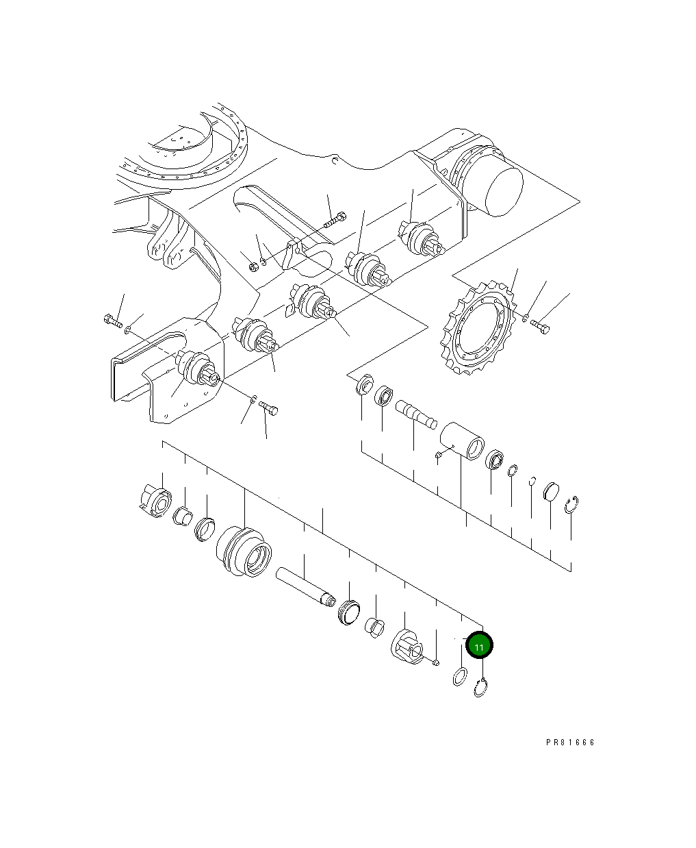 Кольцо YM22242-000320  Komatsu
