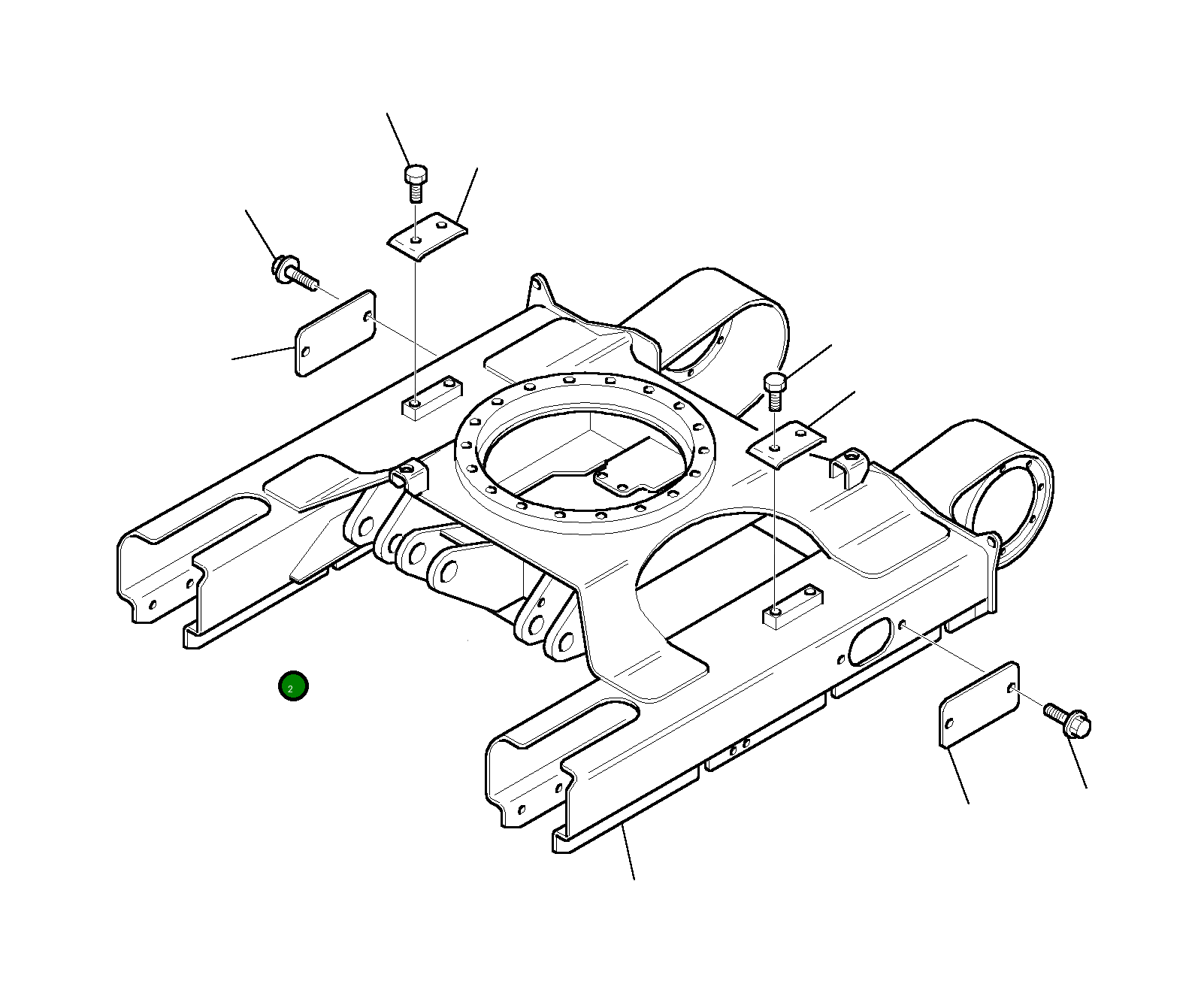 Крышка 3F0526640 Komatsu