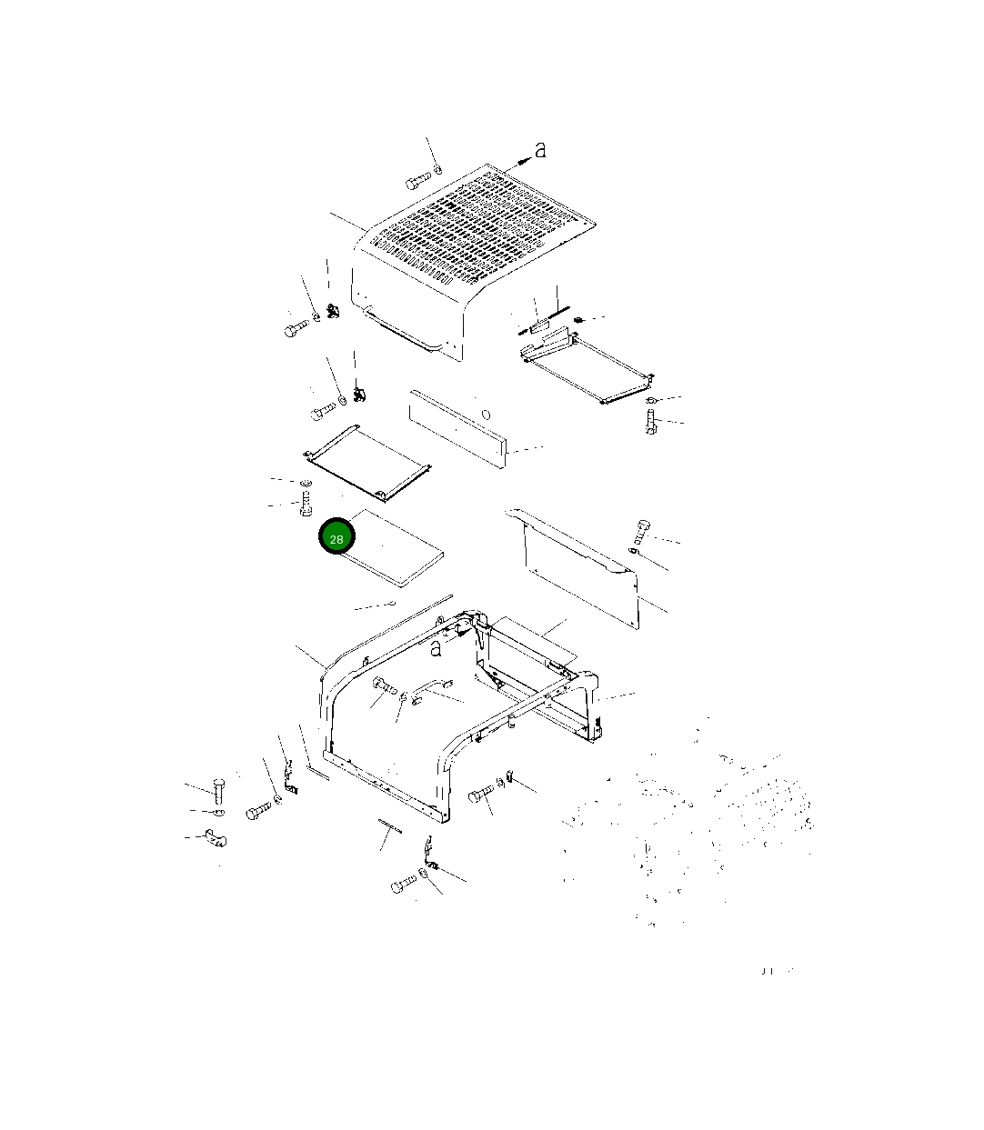 Крышка 208-54-43741  Komatsu