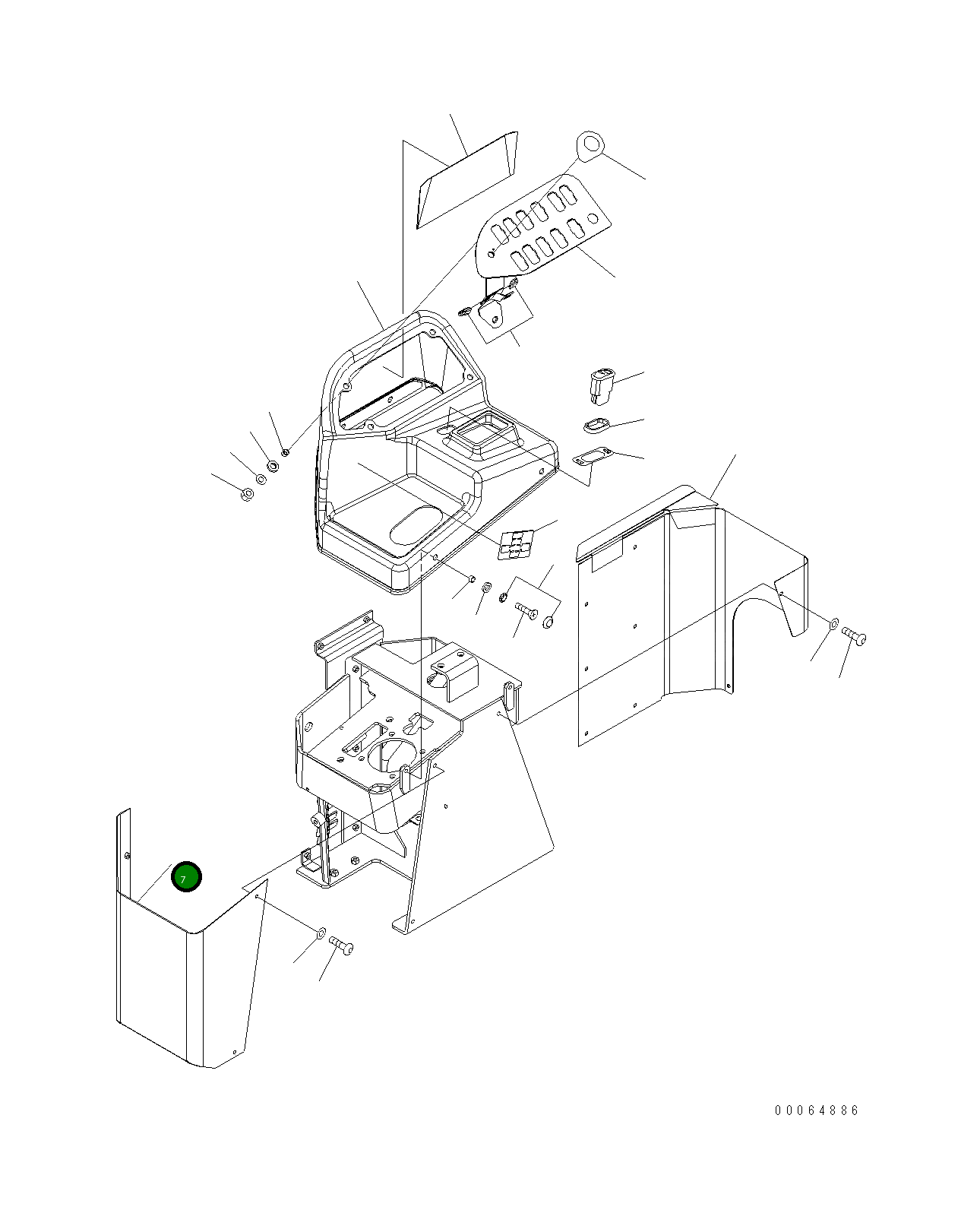 Крышка 421-V91-4120 Komatsu