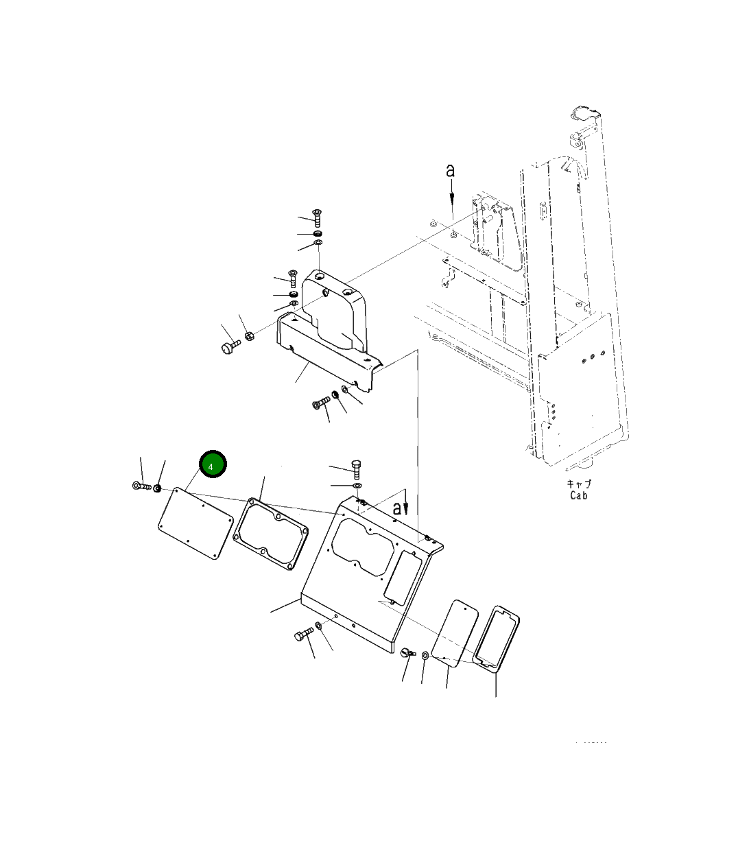 Крышка 423-54-52910 Komatsu