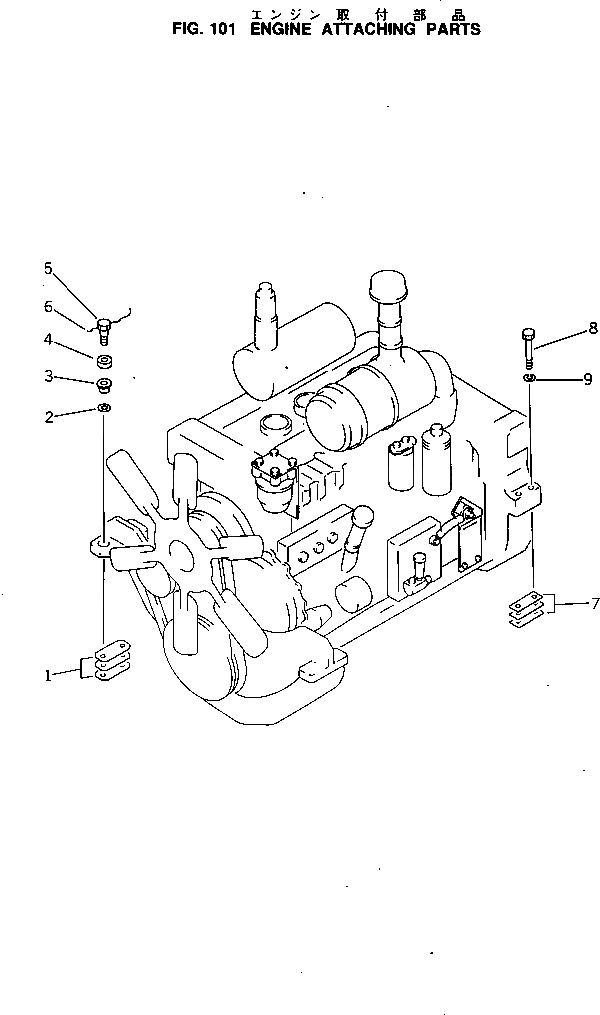 Болт 01019-31820  Komatsu