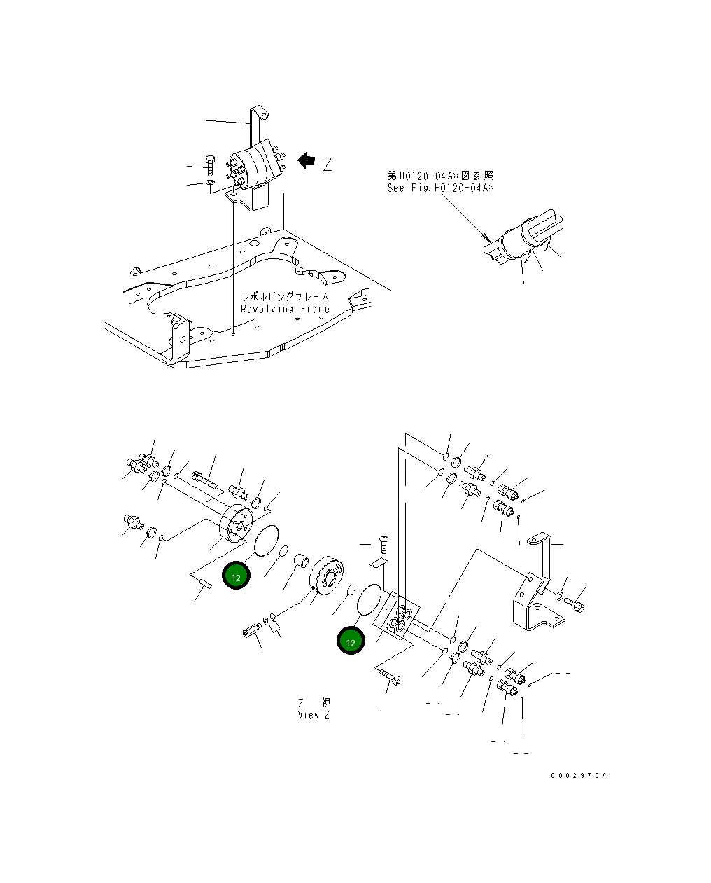 Кольцо уплотнительное (O-Ring) 22J-62-1A730 Komatsu