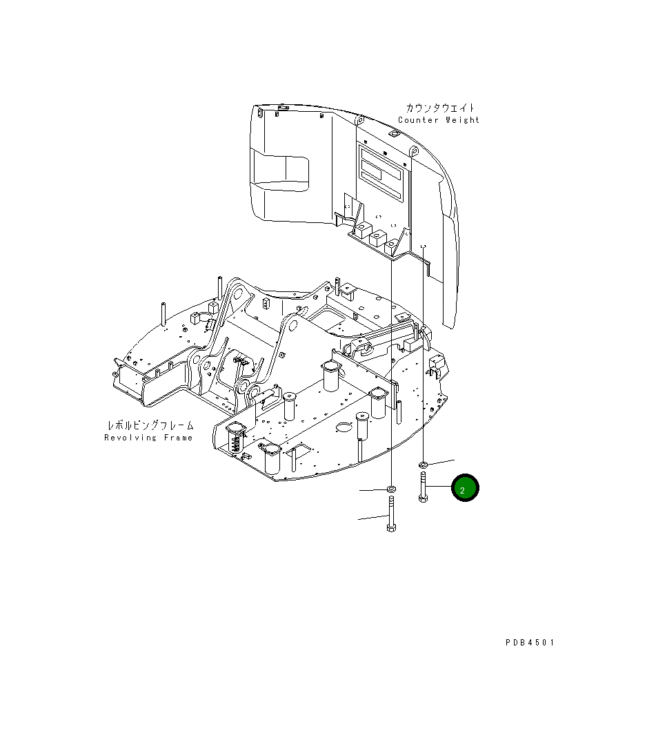 Болт 01011-83680 Komatsu