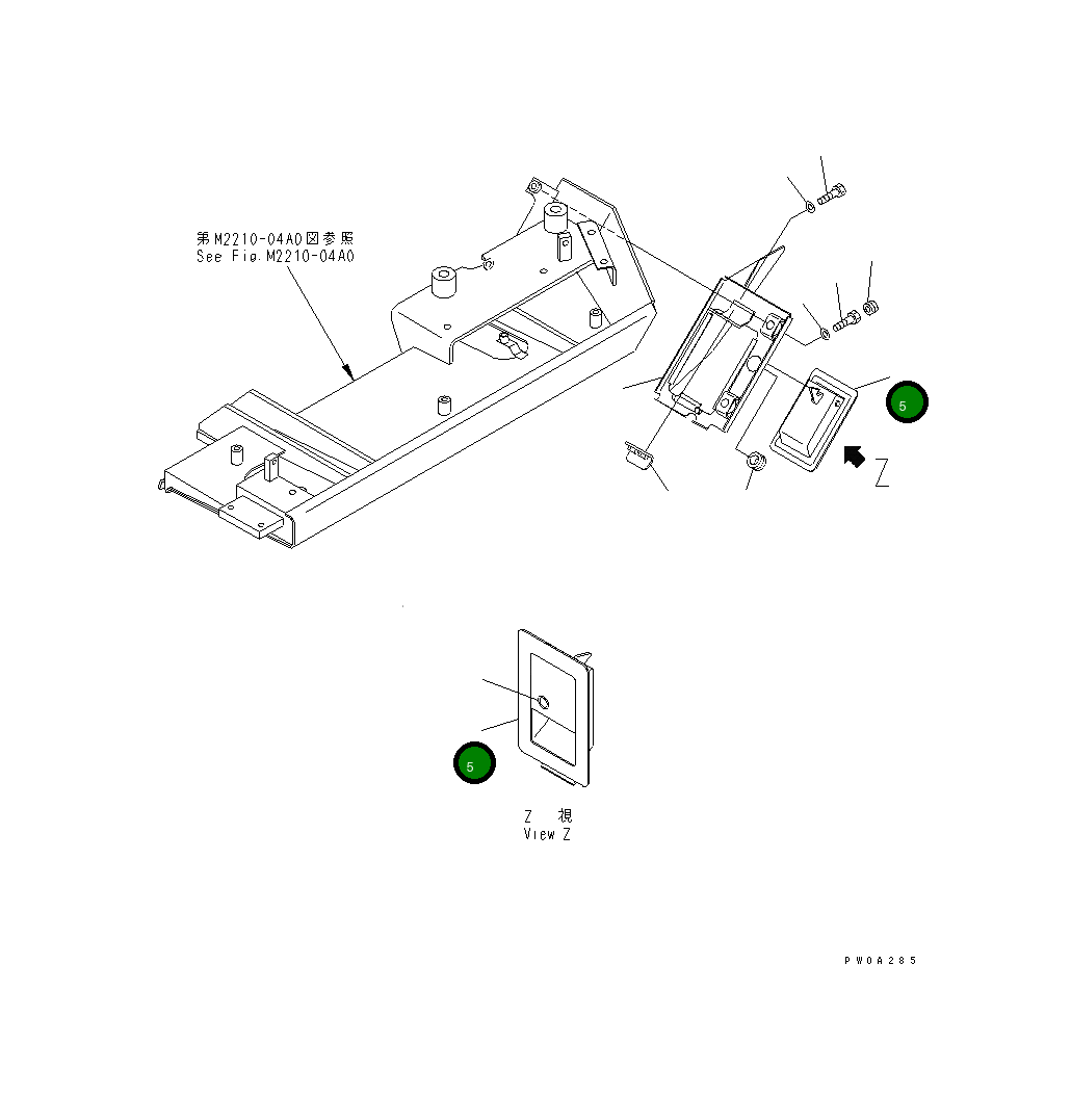 Крышка 12G-54-53230  Komatsu