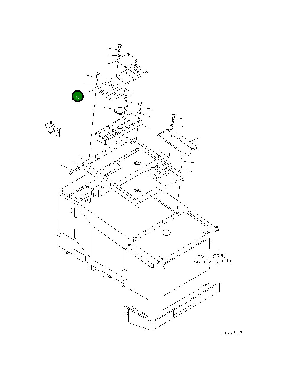 Крышка 262-54-71750 Komatsu