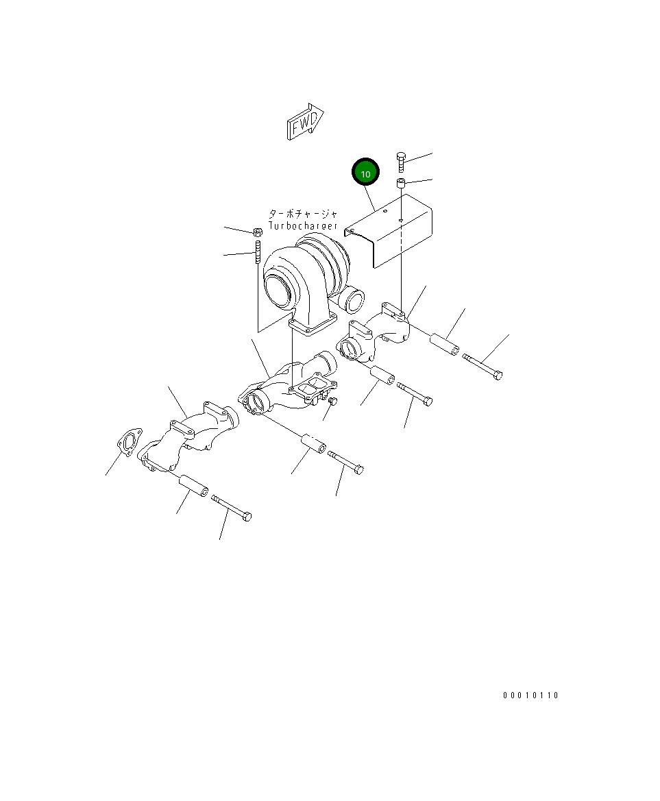 Крышка 6156-11-4710  Komatsu