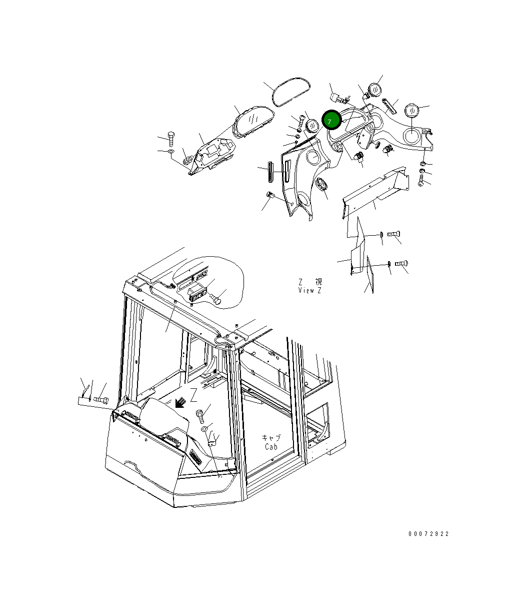 Крышка 426-926-3832 Komatsu