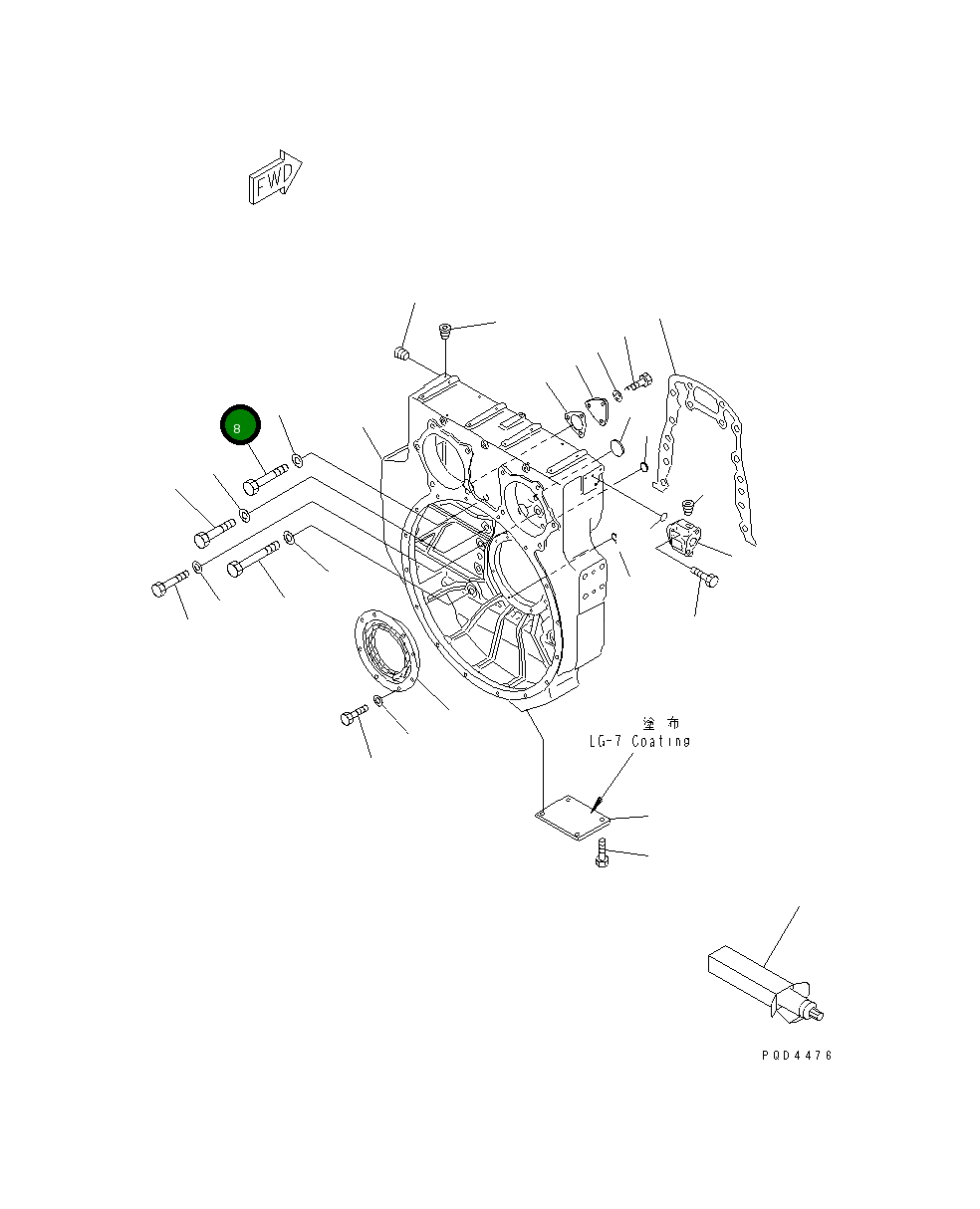 Болт 01010-31860 Komatsu