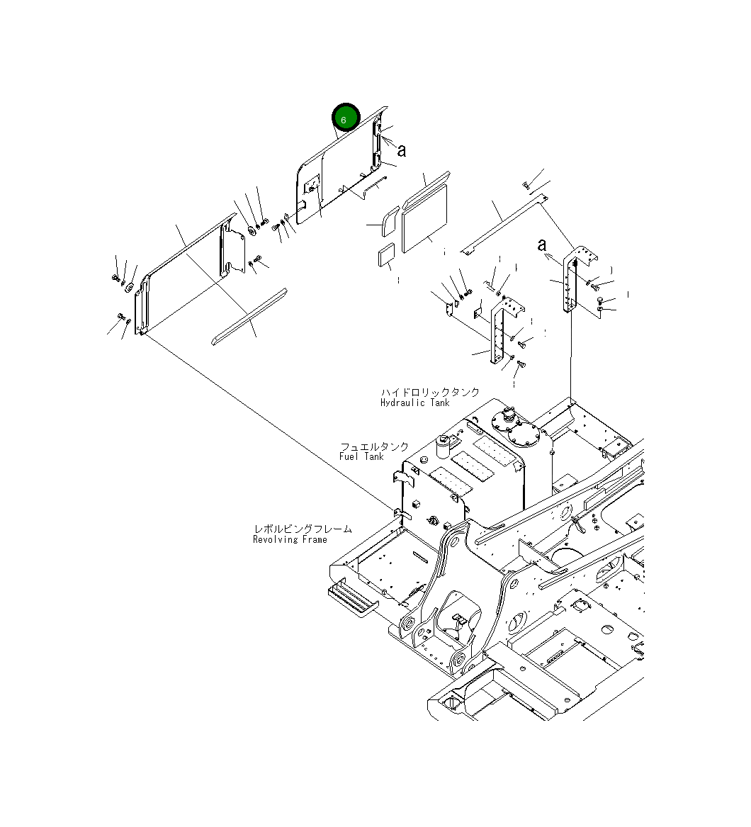 Крышка 206-54-21710 Komatsu
