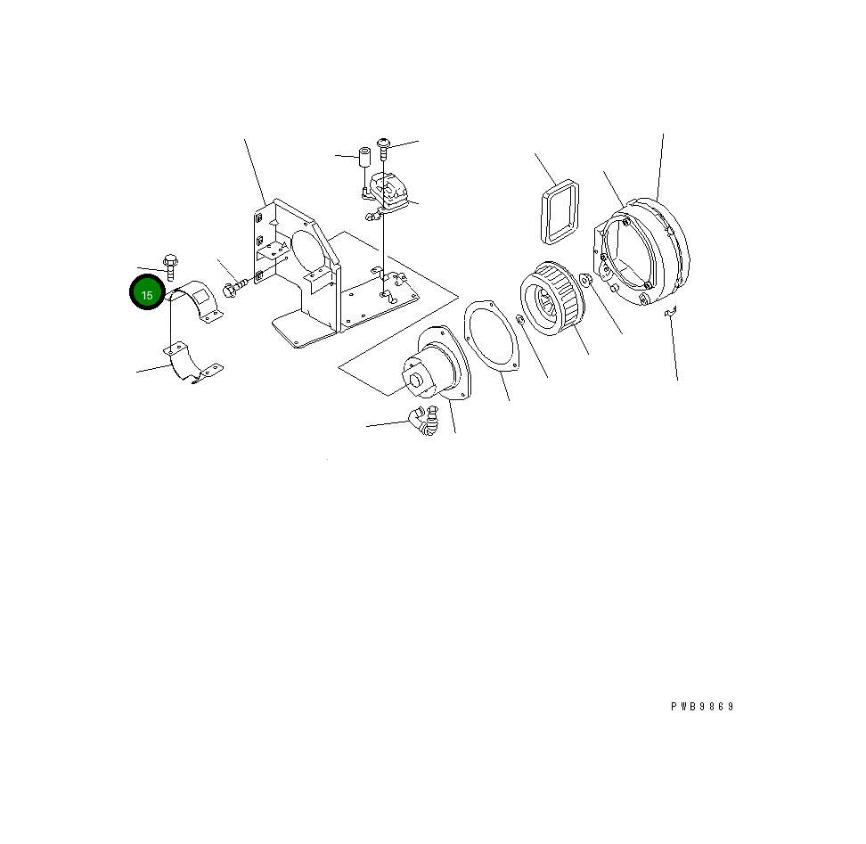 Болт ND91470-06201 Komatsu