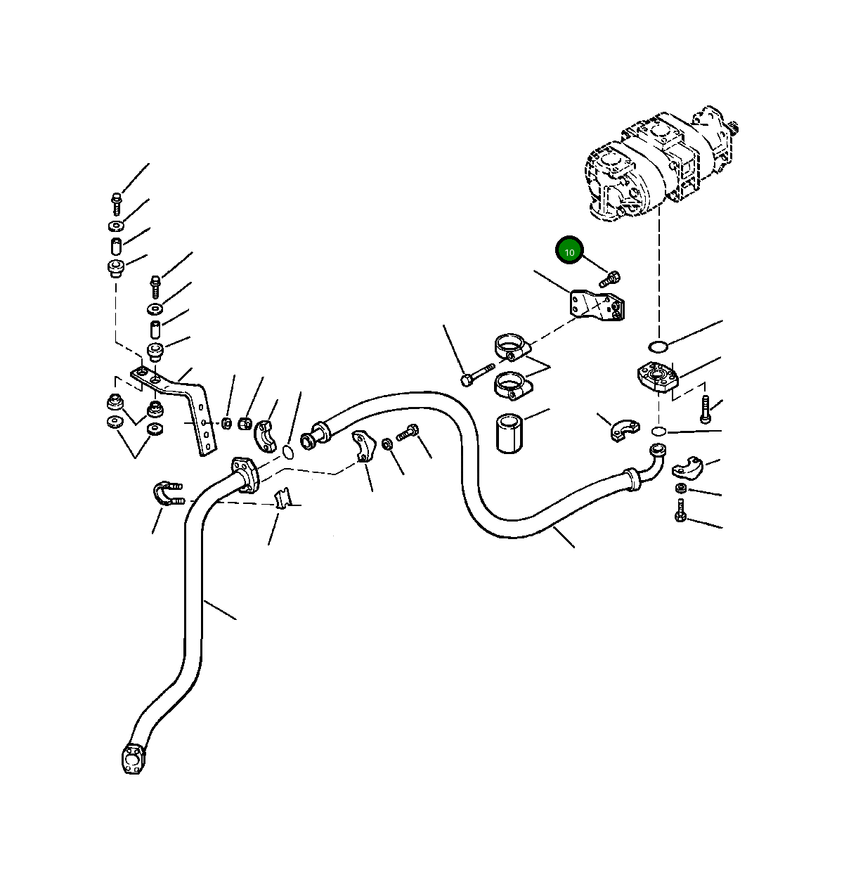 Болт 01435-010225 Komatsu