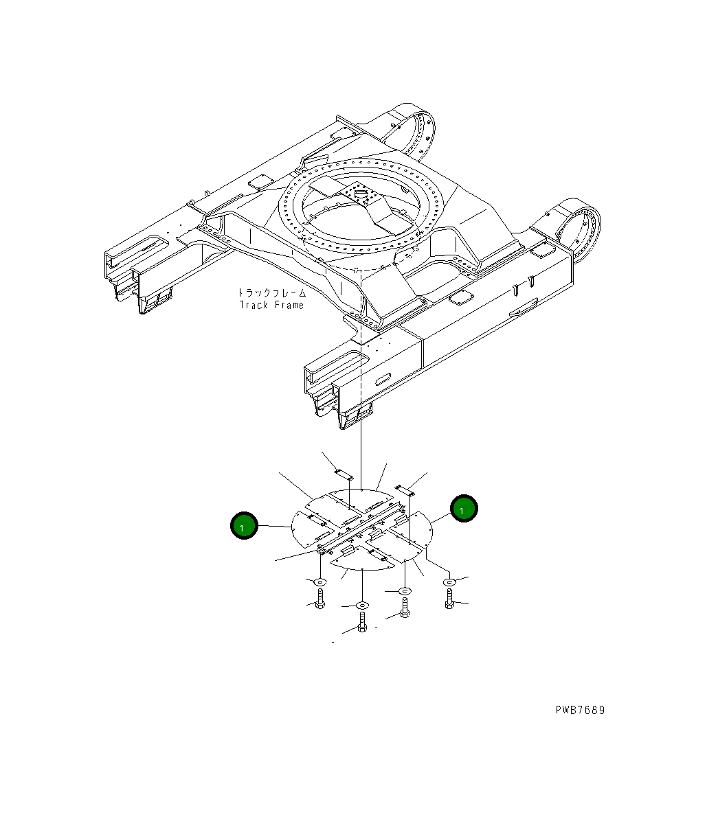 Крышка 21N-30-31411 Komatsu