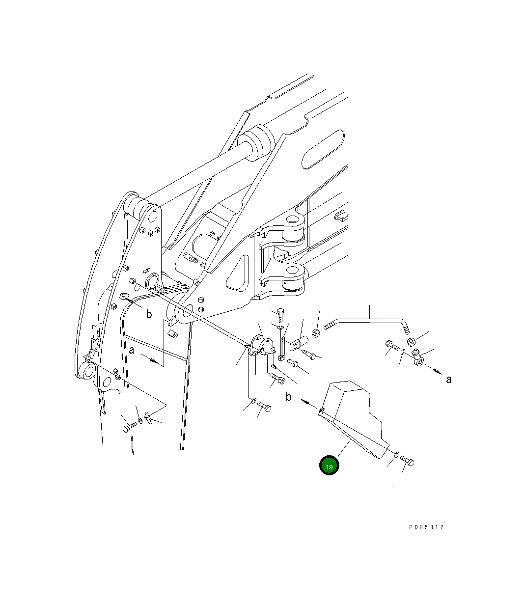 Крышка 22U-70-12131 Komatsu