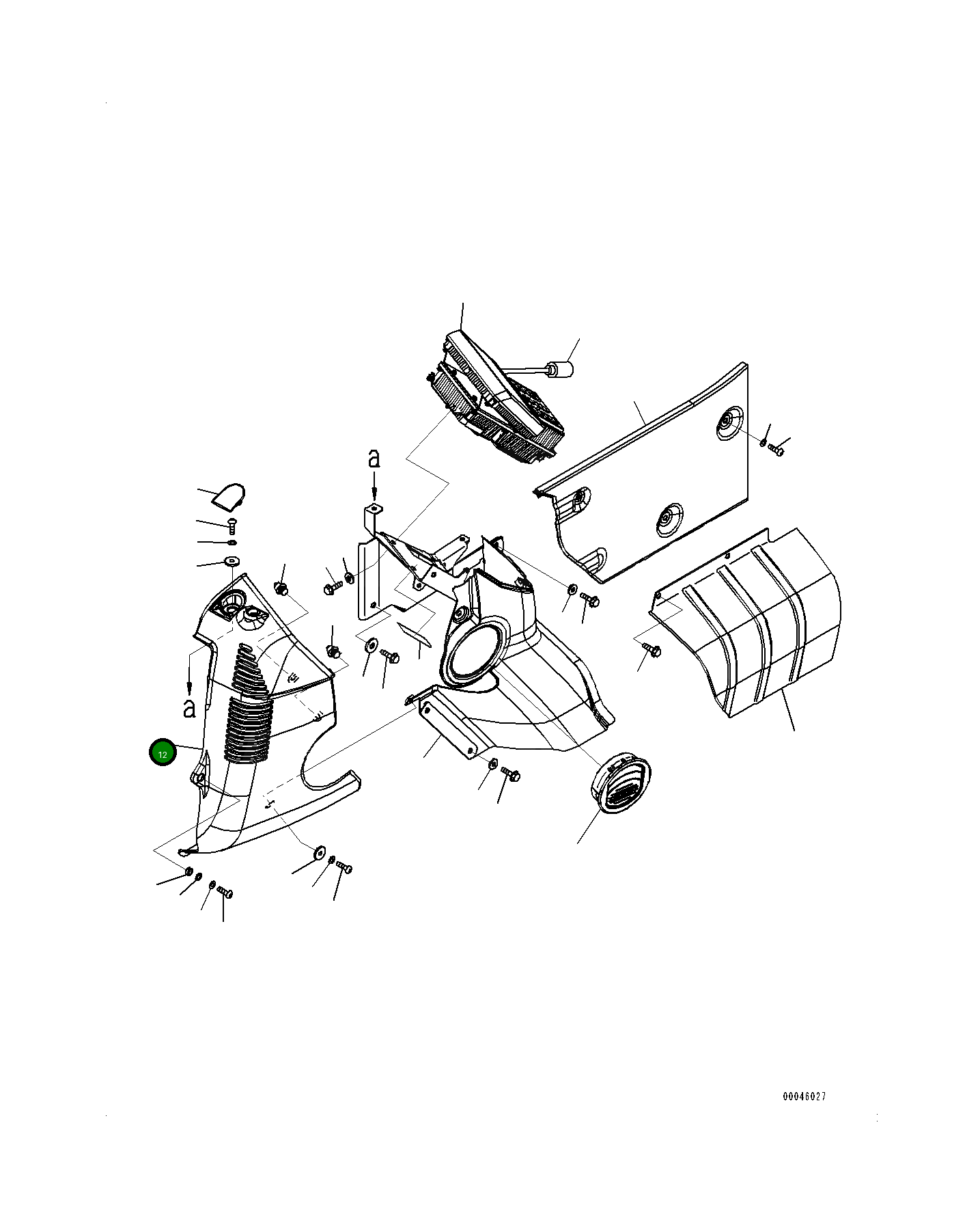 Крышка 20Y-53-12122 Komatsu