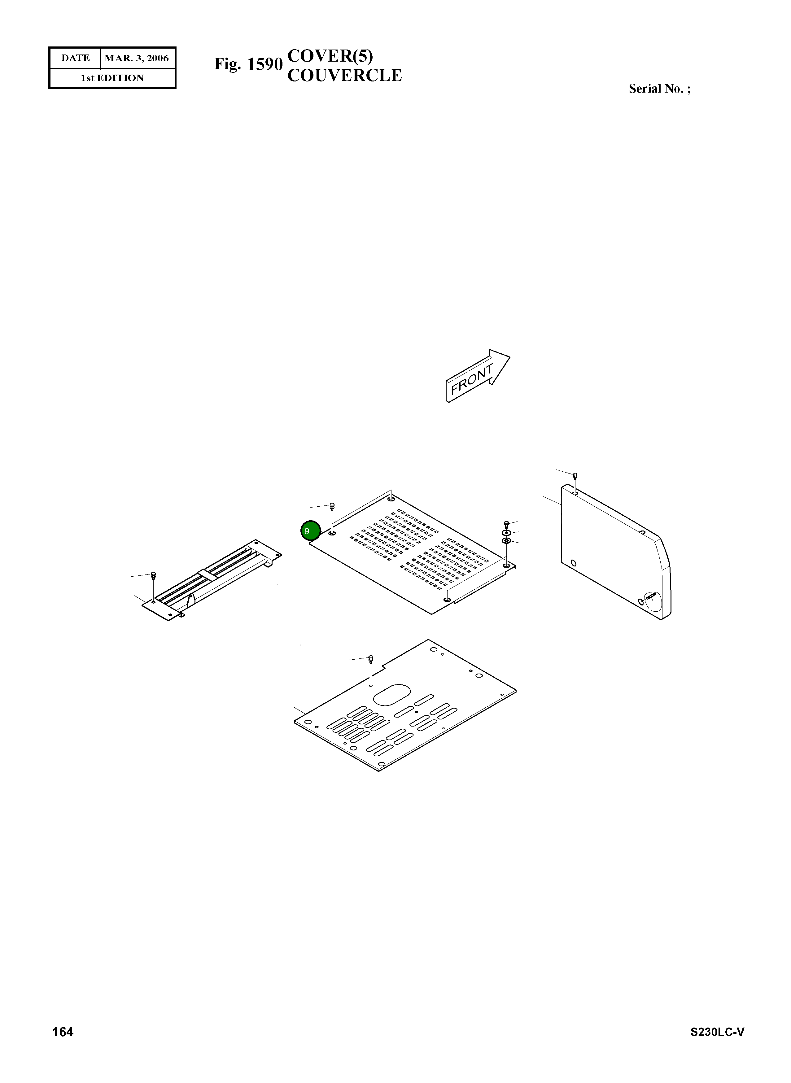 Крышка 621-01916A Komatsu