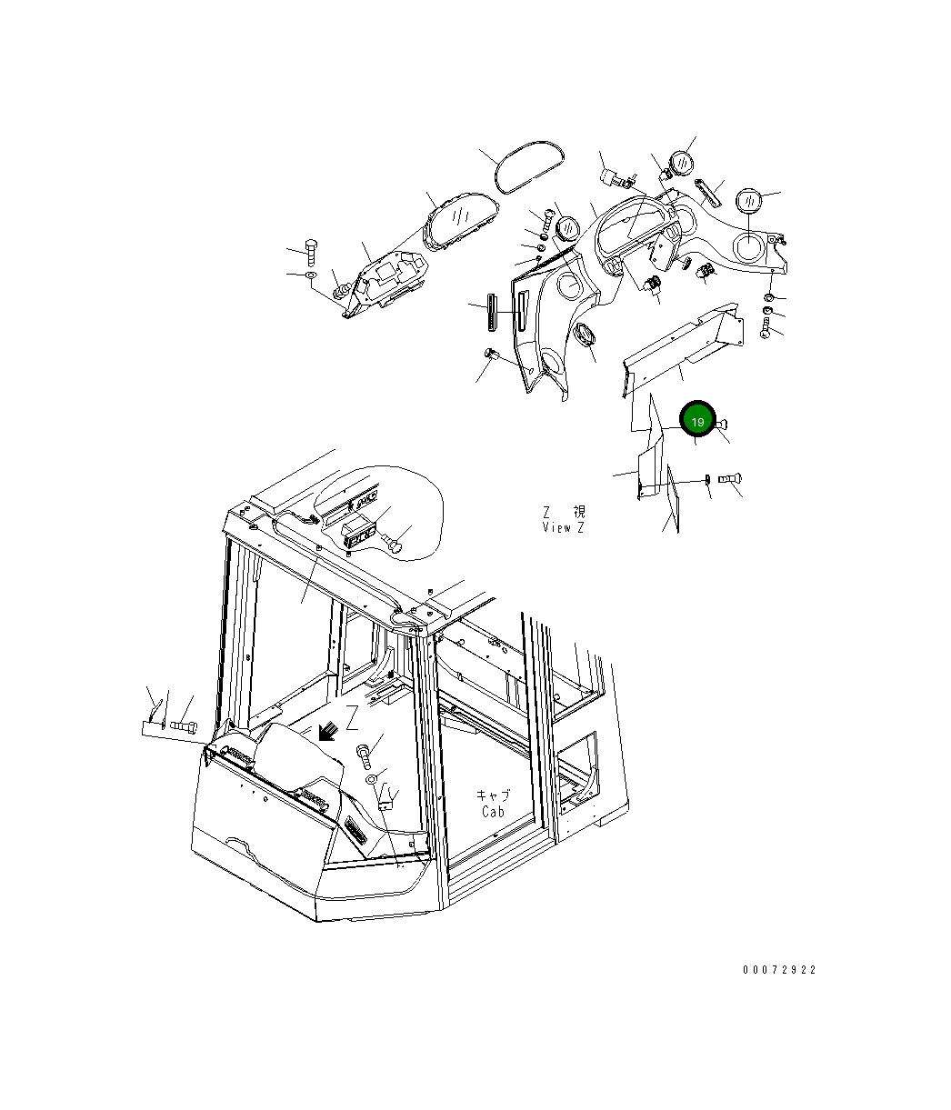 Крышка 426-926-3715  Komatsu