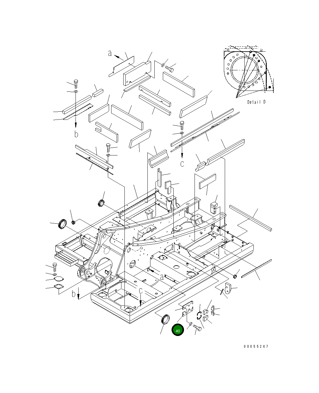 Крышка 21K-46-76290 Komatsu