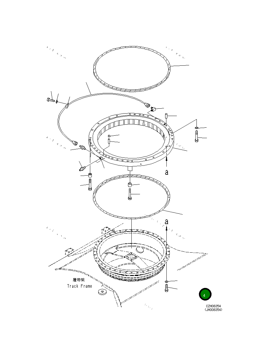 Болт 21N-04-41410  Komatsu