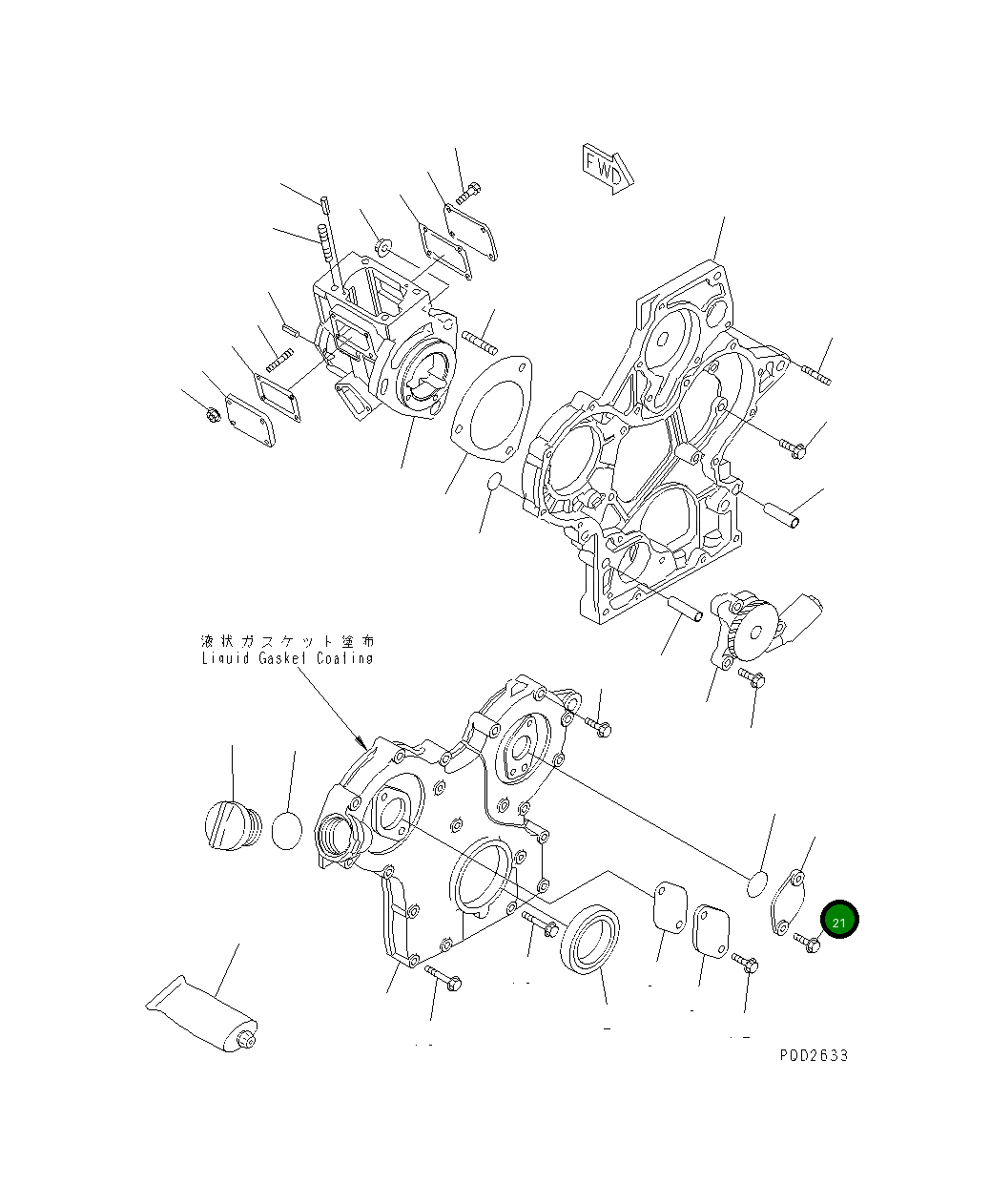 Болт YM26106-060182 Komatsu