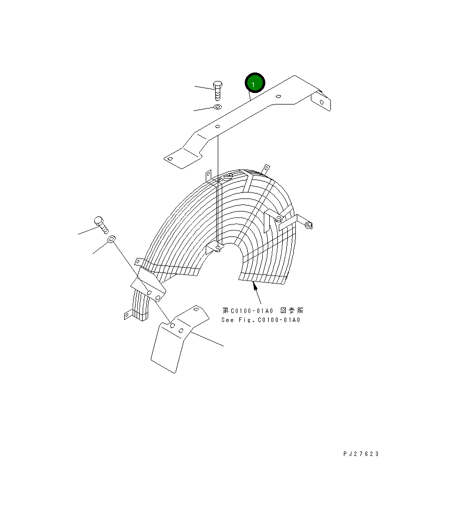 Крышка 208-03-61620 Komatsu