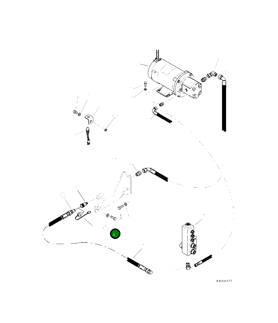 Болт 15556KF Komatsu