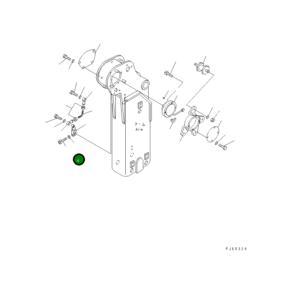 Болт 01010-B0825 Komatsu