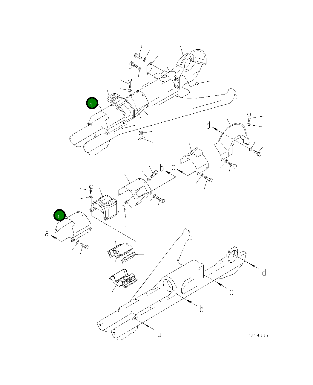 Крышка 175-30-52120  Komatsu