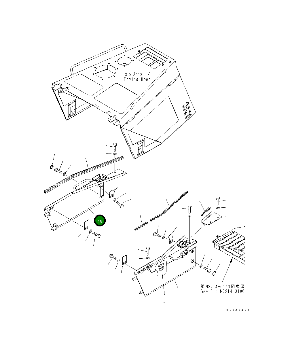 Крышка 154-54-74740  Komatsu
