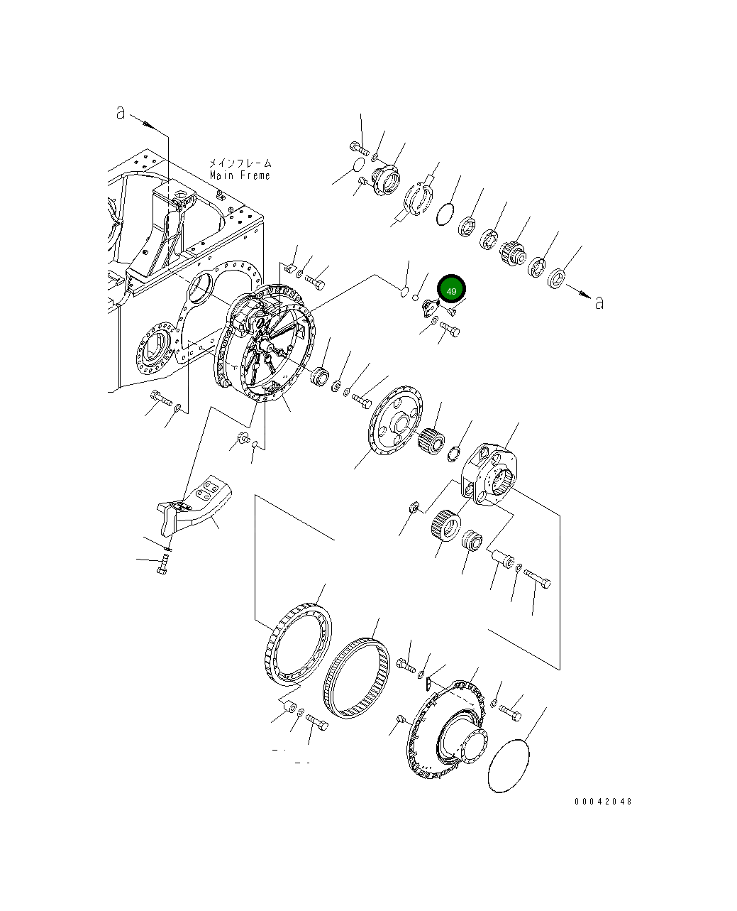 Крышка 17A-27-41181  Komatsu