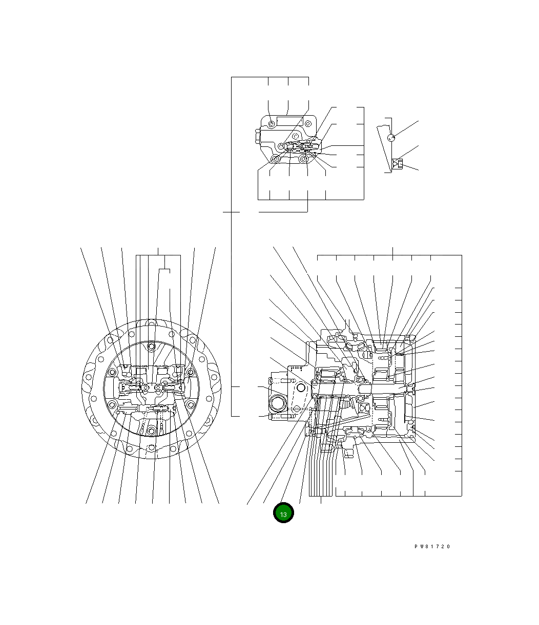 Болт YM172147-70540 Komatsu