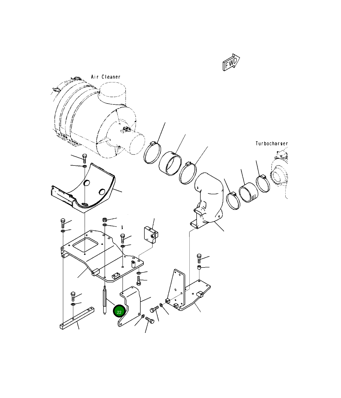 Болт 6262-11-4630 Komatsu